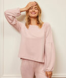 The Softest French Terry Boatneck Pullover - Petal