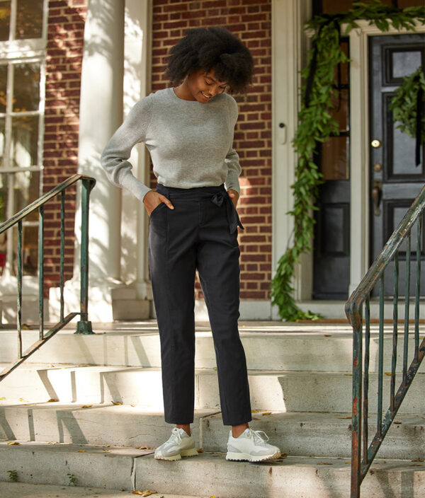 The Timeless Slim Tie-Waist Pant - Sea Urchin - Image 6