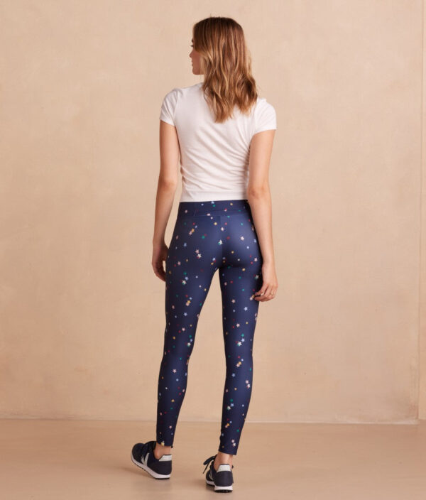 The Do-It-All High Rise 7/8 Leggings - Small Scatter Stars in Deep Sea - Image 4