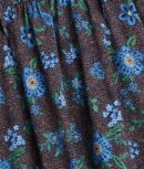 The Countryside Poplin Ruffle Blouse - Rustic Floral in Midnight