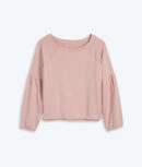 The Softest French Terry Boatneck Pullover - Petal