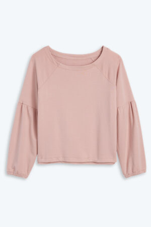 The Softest French Terry Boatneck Pullover - Petal