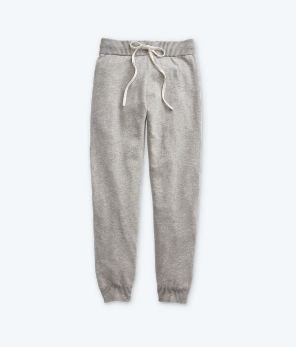 The Coziest Cashmere Blend Jogger - Wolf & White Sand - Image 3