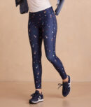 The Do-It-All High Rise 7/8 Leggings - Small Scatter Stars in Deep Sea