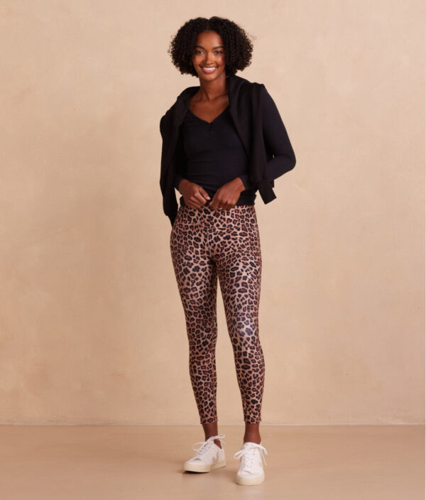 The Do-It-All High Rise 7/8 Leggings - Terracotta Leopard - Image 2