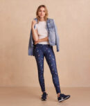 The Do-It-All High Rise 7/8 Leggings - Small Scatter Stars in Deep Sea