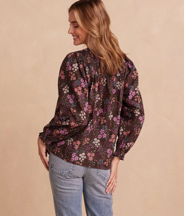 The Perfect Smocked Cotton Top - Autumn Meadow - Image 2