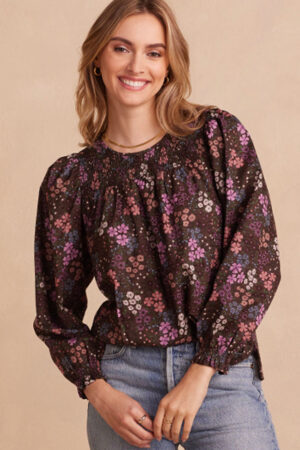The Perfect Smocked Cotton Top - Autumn Meadow