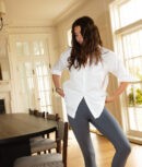 The Perfect Boyfriend Shirt - White Sand