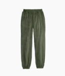 The Plush Velour Jogger - Olive