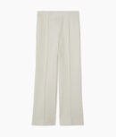 The Icon Ponte Pintuck Trouser Pant - White Sand
