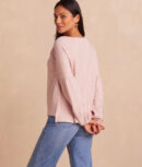 The Softest French Terry Boatneck Pullover - Petal