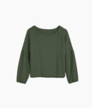 The Softest French Terry Boatneck Pullover - Olive