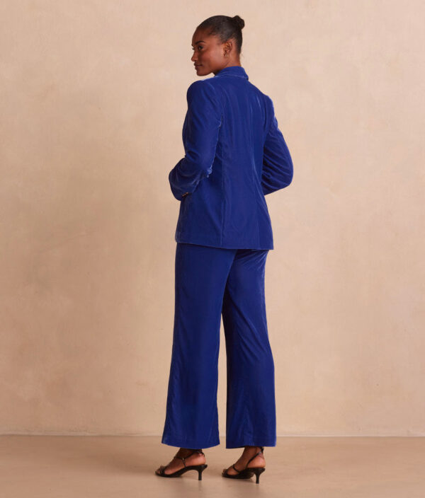 The Sustainable Velvet Collection Wide Leg Pant - Imperial - Image 4
