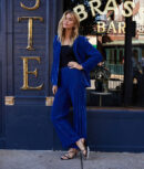 The Sustainable Velvet Collection Wide Leg Pant - Imperial
