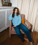 The Year-Round Balloon Sleeve Pompom Sweater - Glacier