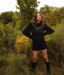 The Year-Round Balloon Sleeve Pompom Sweater - Sea Urchin